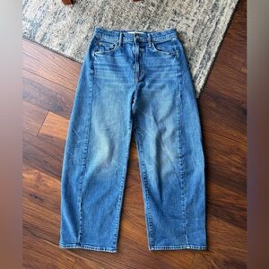 MOTHER barrel leg jeans